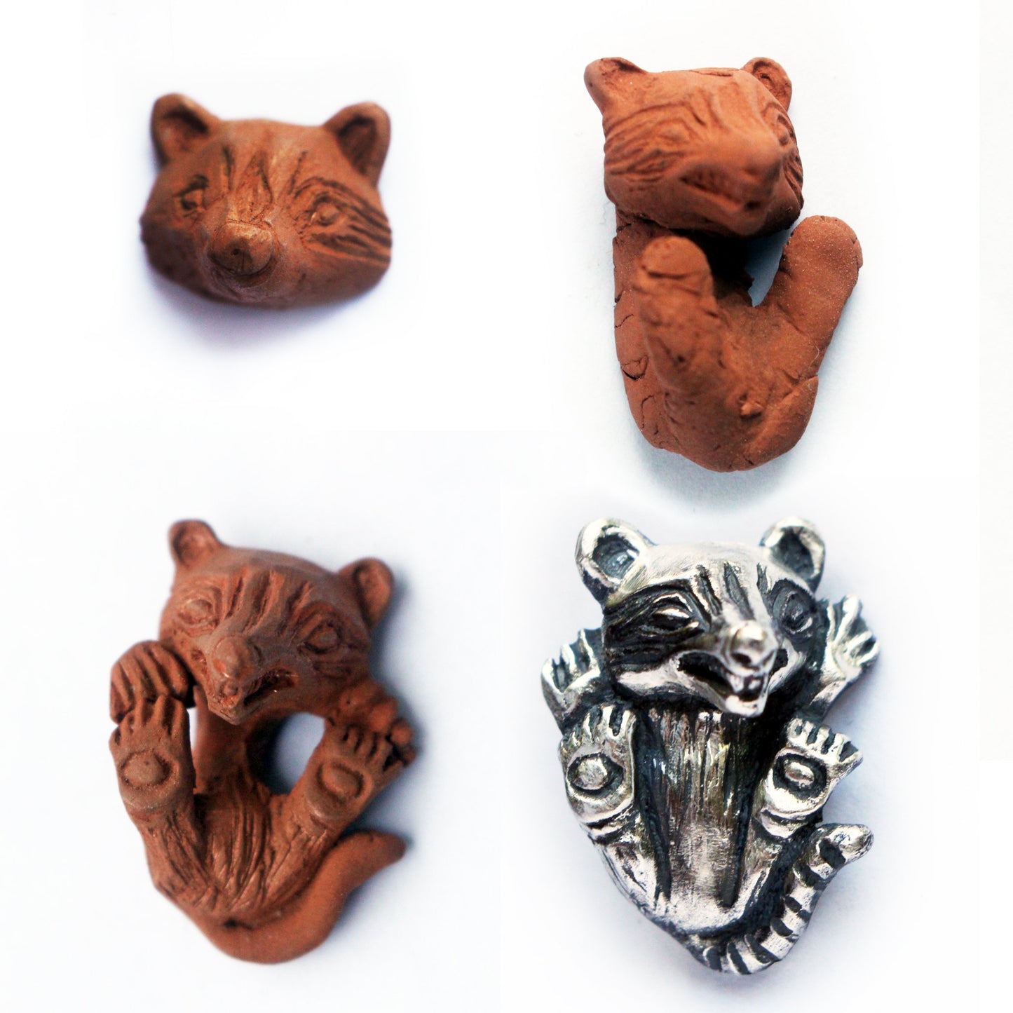 Baby raccoon pendant