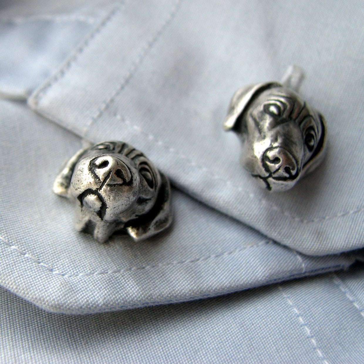 Weimaraner hundmanchettknappar