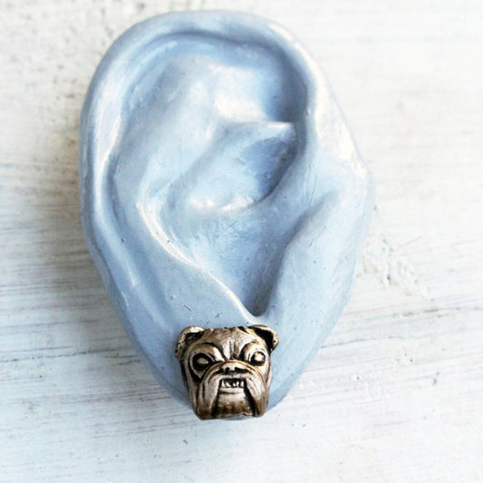 Specialtillverkade bronsörhängen för hundar – din hund i miniatyr