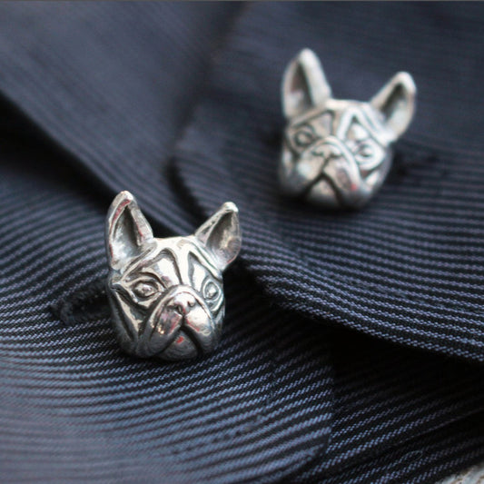Fransk bulldog manschettknappar