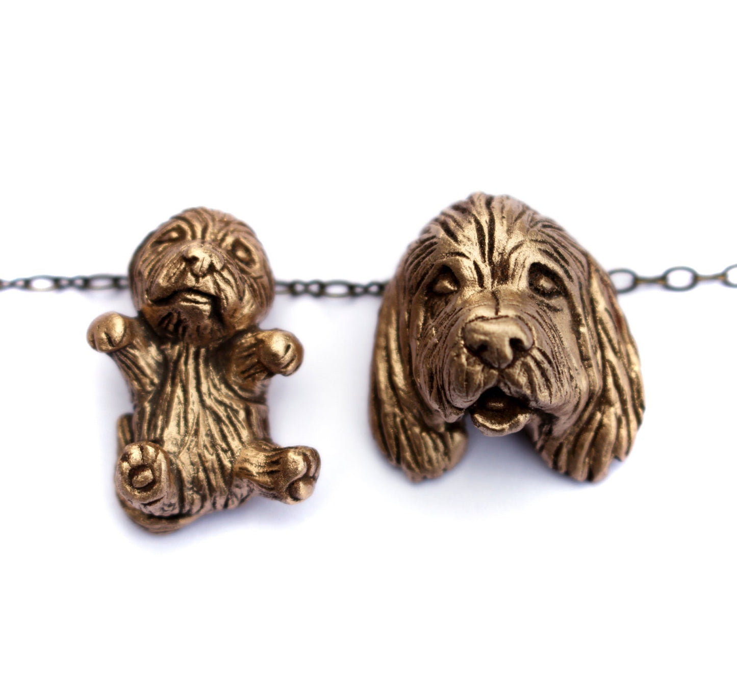 Personligt Hundhalsband i Brons – Din Hund, Fast i Miniatyr