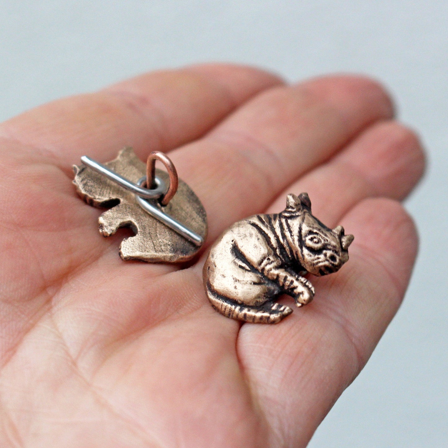 Noshörning manschettknappar