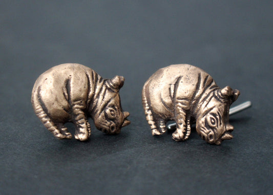 Noshörning manschettknappar
