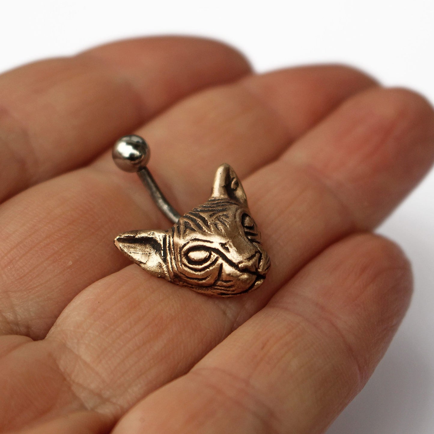 Sphynx katt navelsmycke