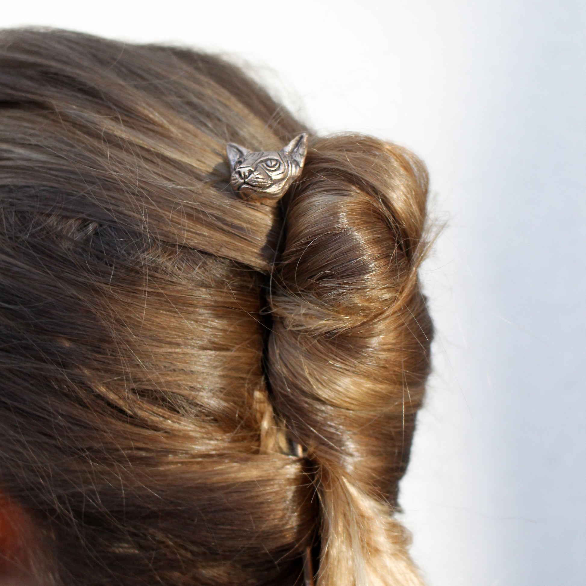 handgjort rex cat hår smycke