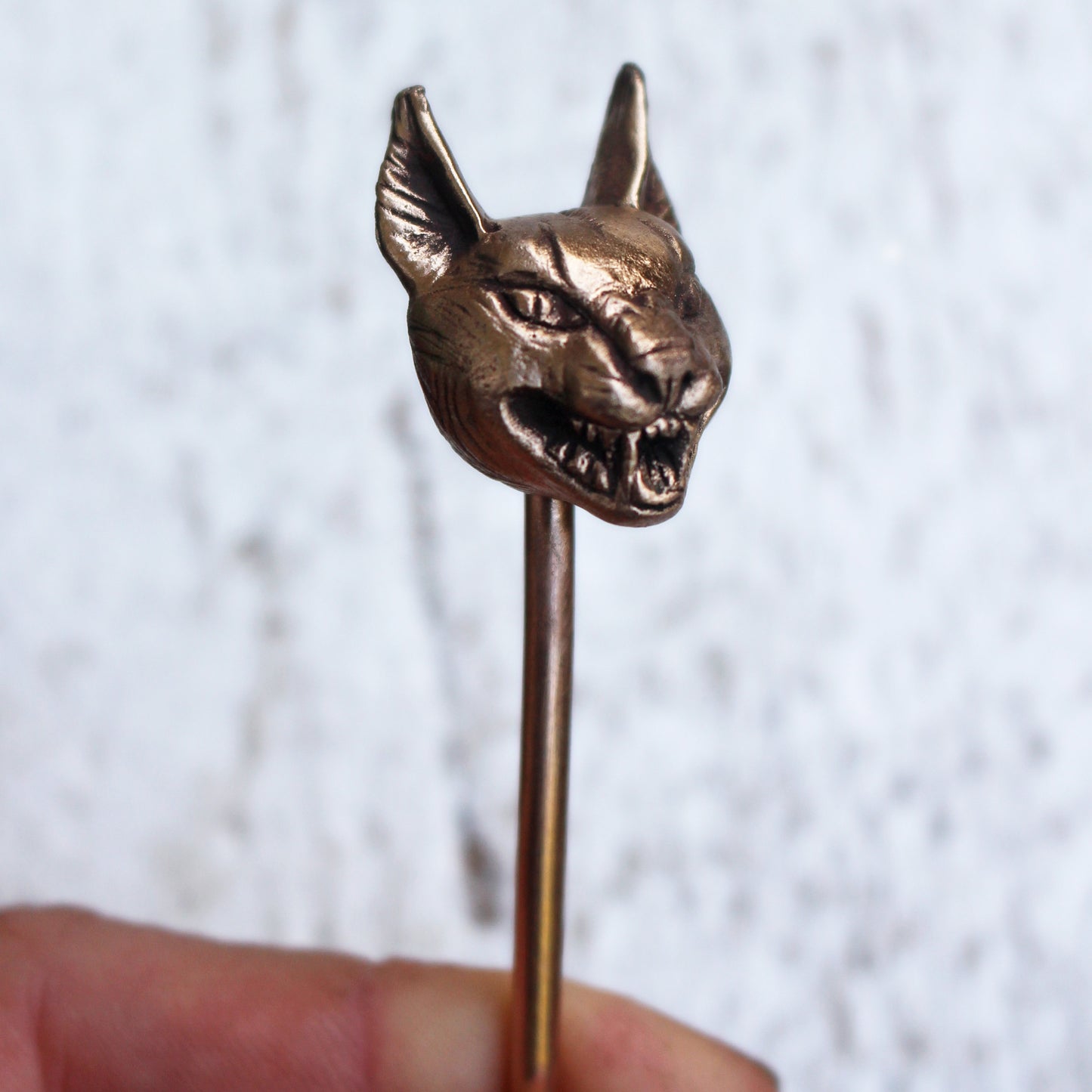 Wild cat hair stick