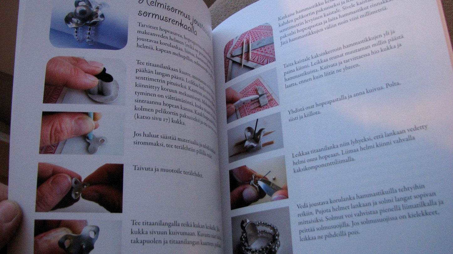 Svensk silverlerbok "Skapa i silverlera". Metalllera