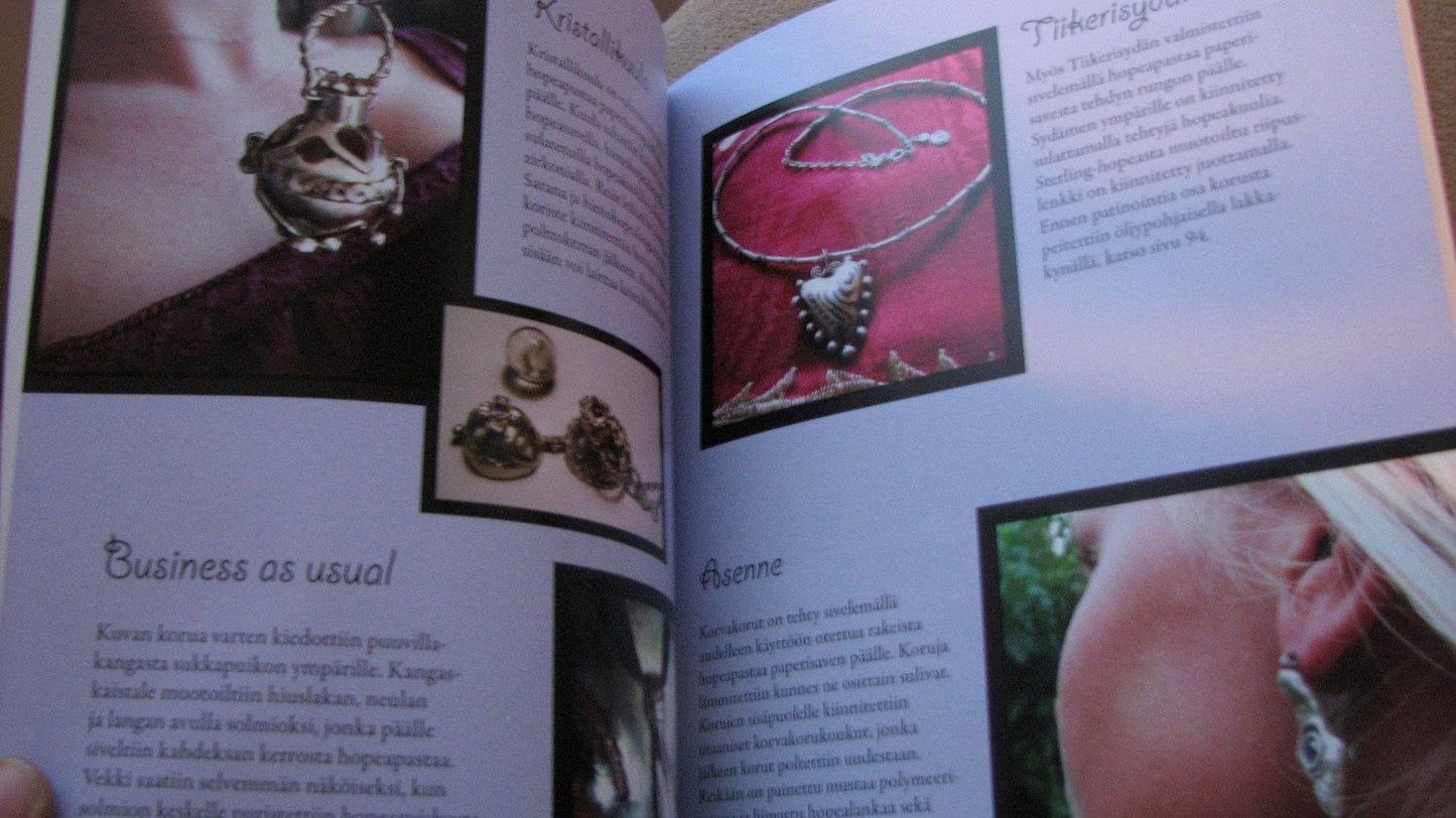 Svensk silverlerbok "Skapa i silverlera". Metalllera