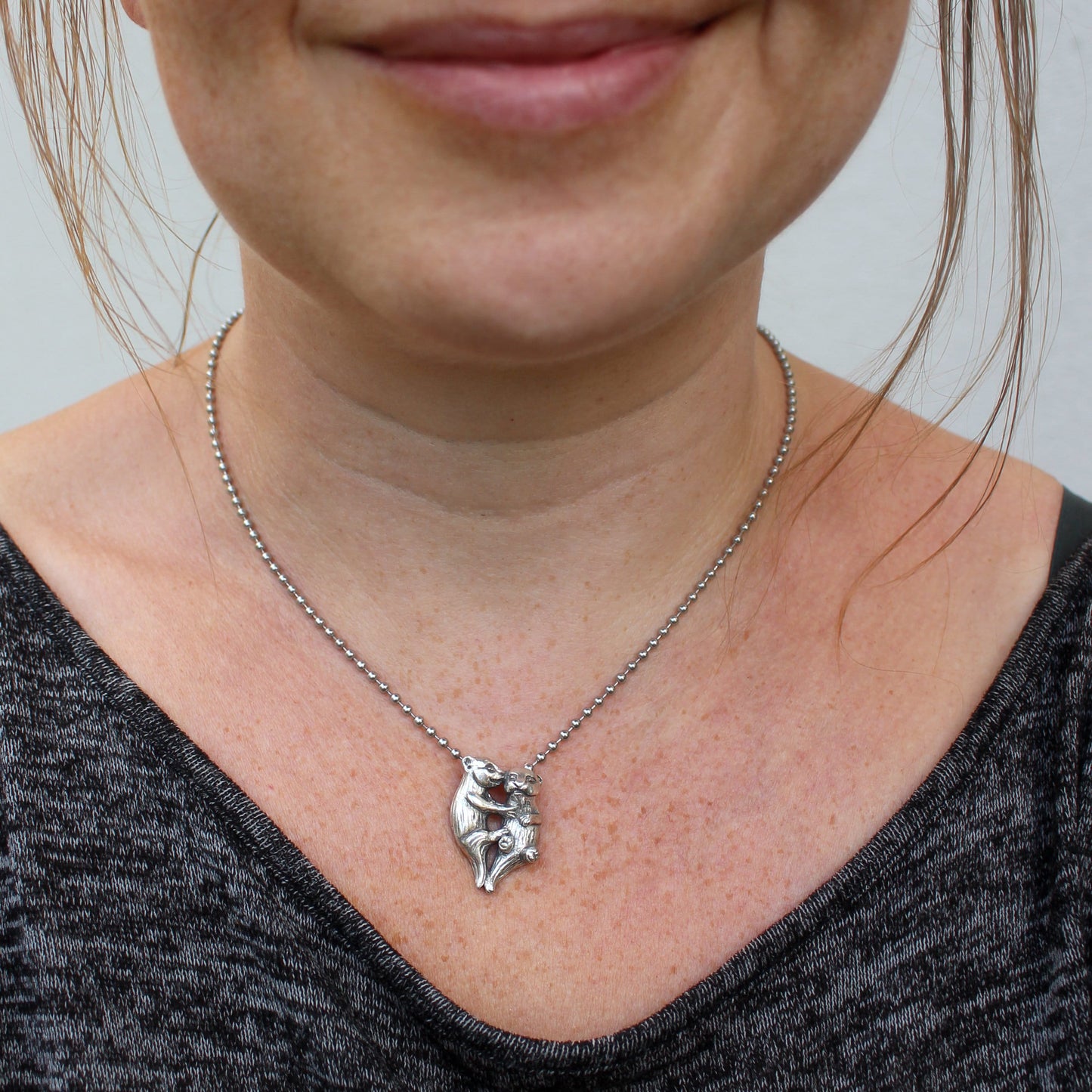 Otter love necklace
