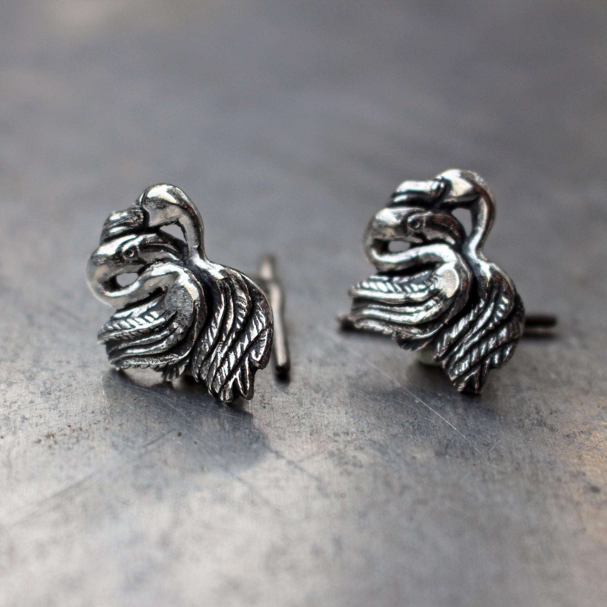 sterlingsilver flamingo manschettknappar