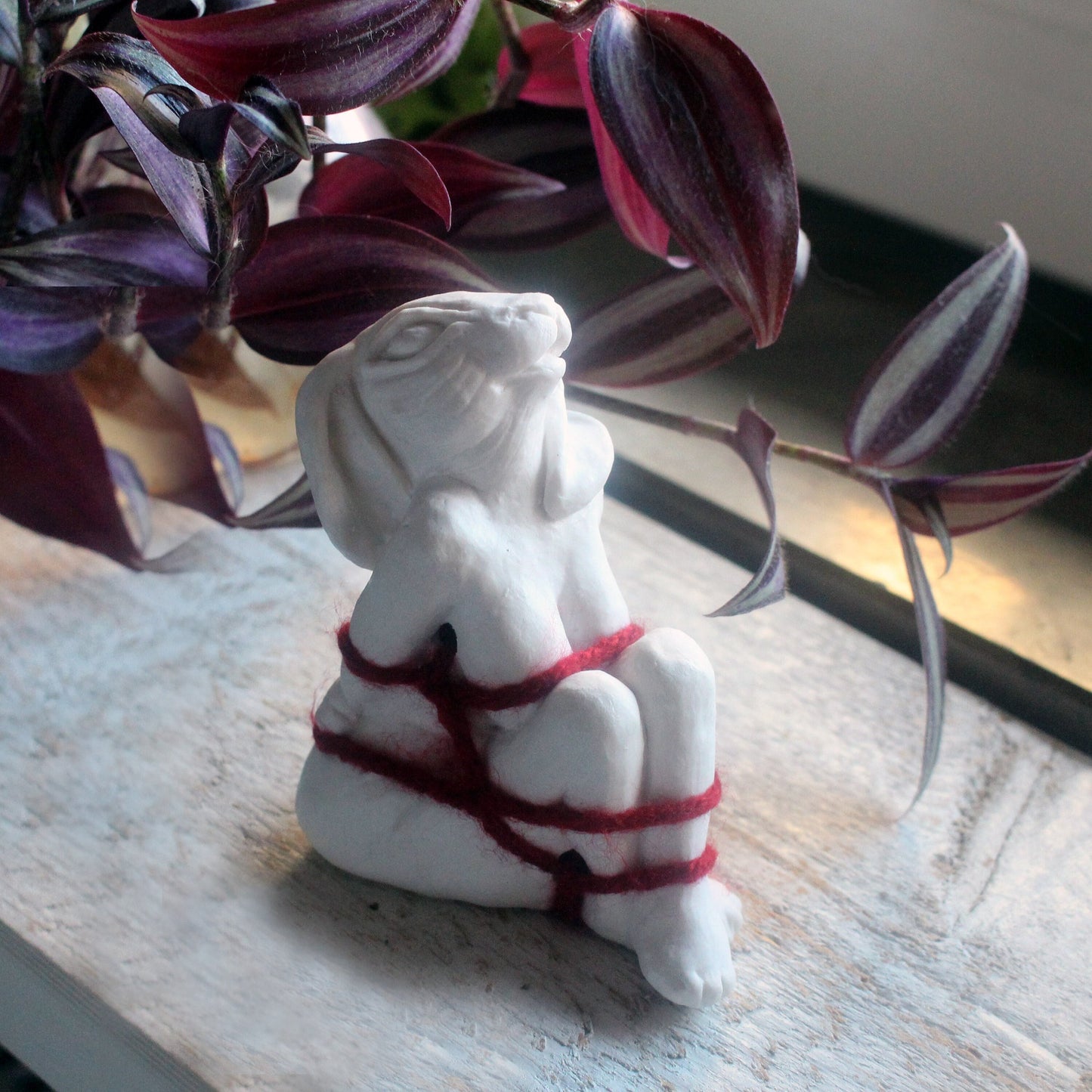 Shibari kanin skulptur