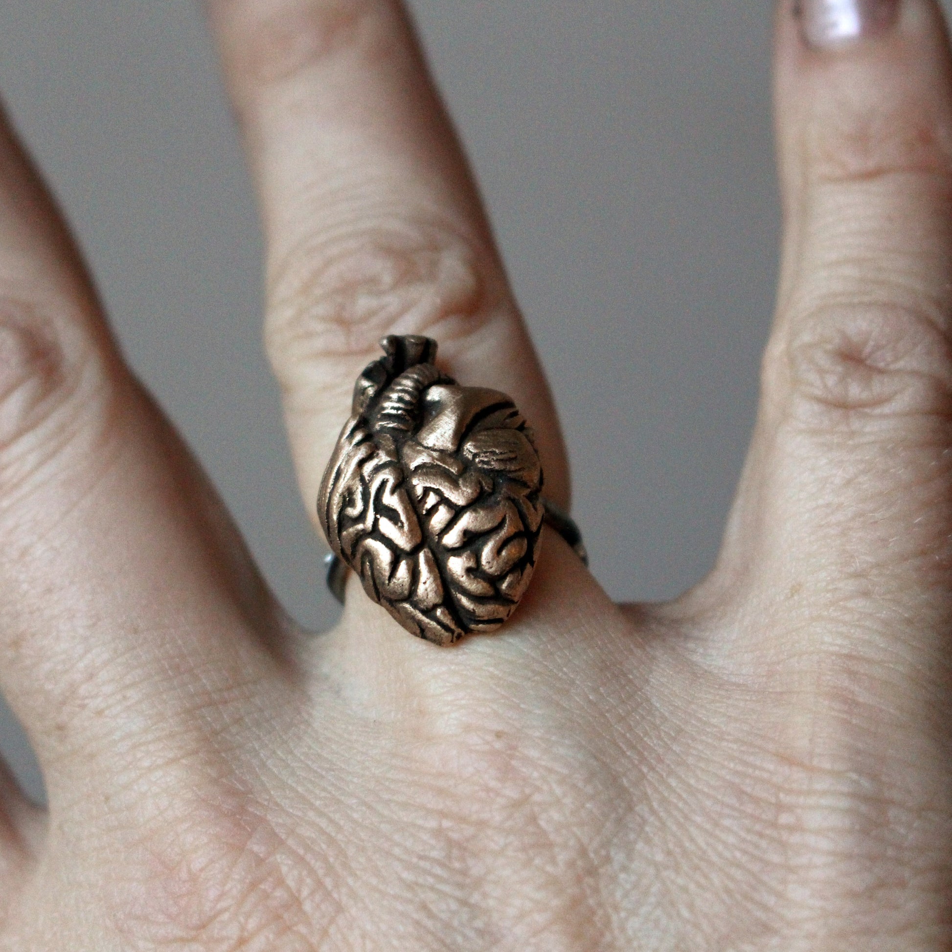 brain and heart ring the smart heart