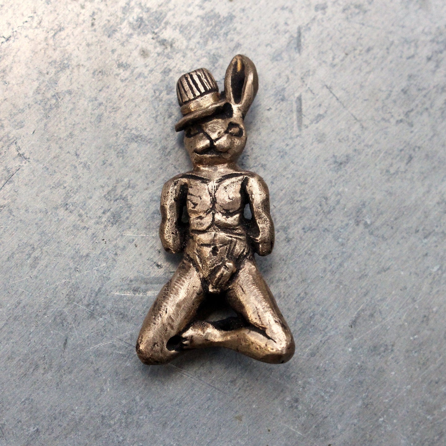 Manlig rope bunny halsband