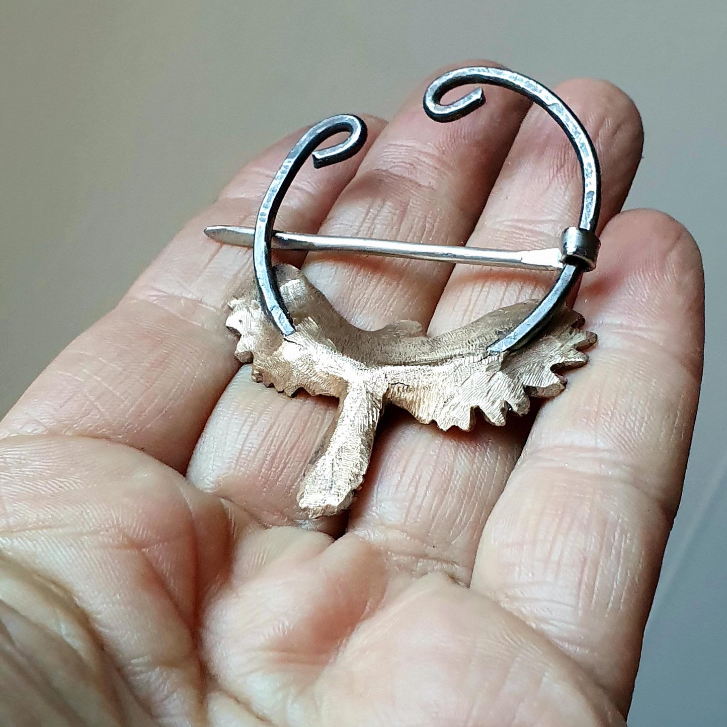 Flying bird shawl pin/brooch