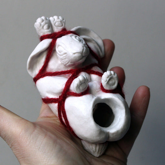 Shibari kanin ljusstake