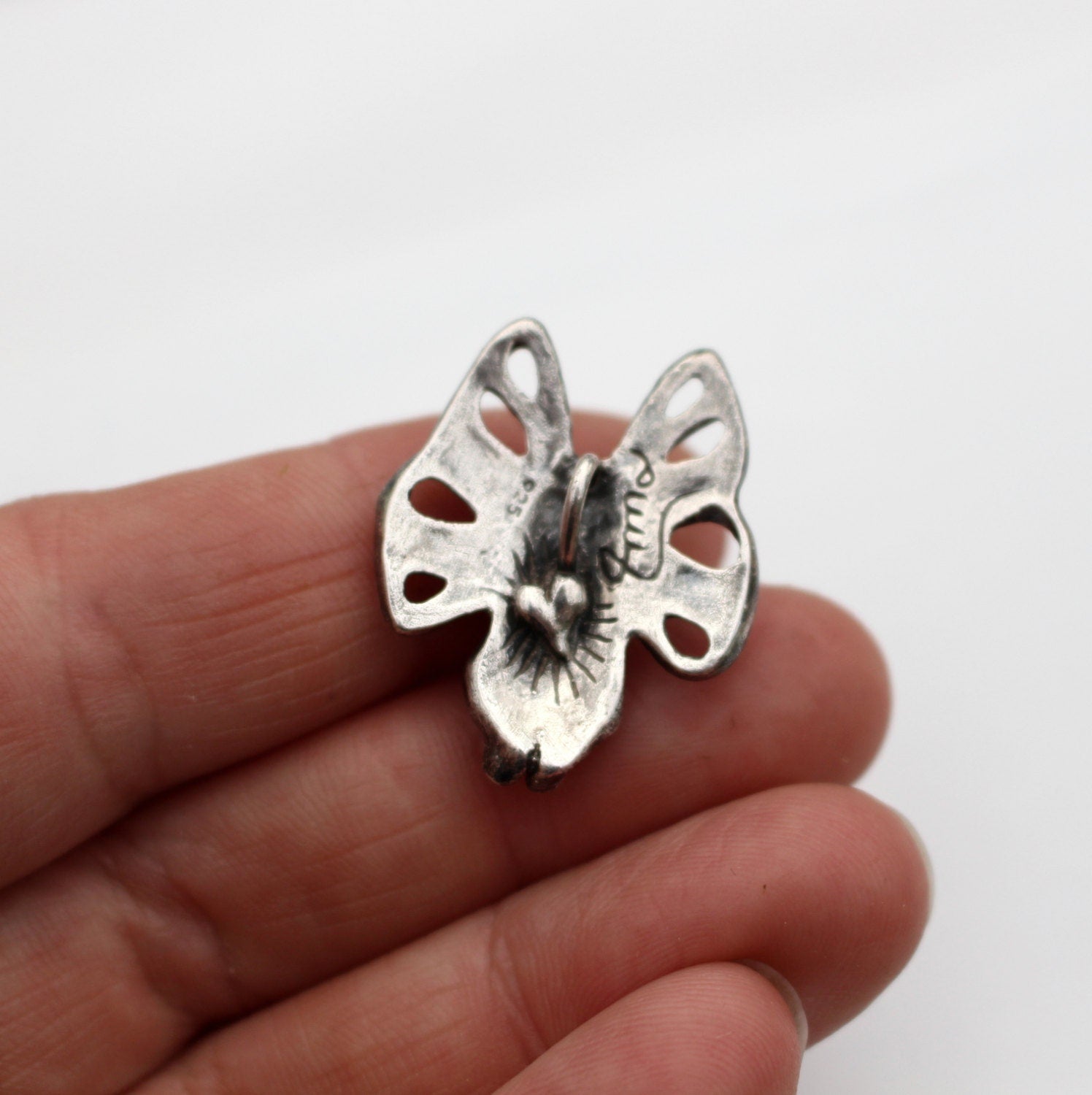 bunny-butterfly small heart on backside