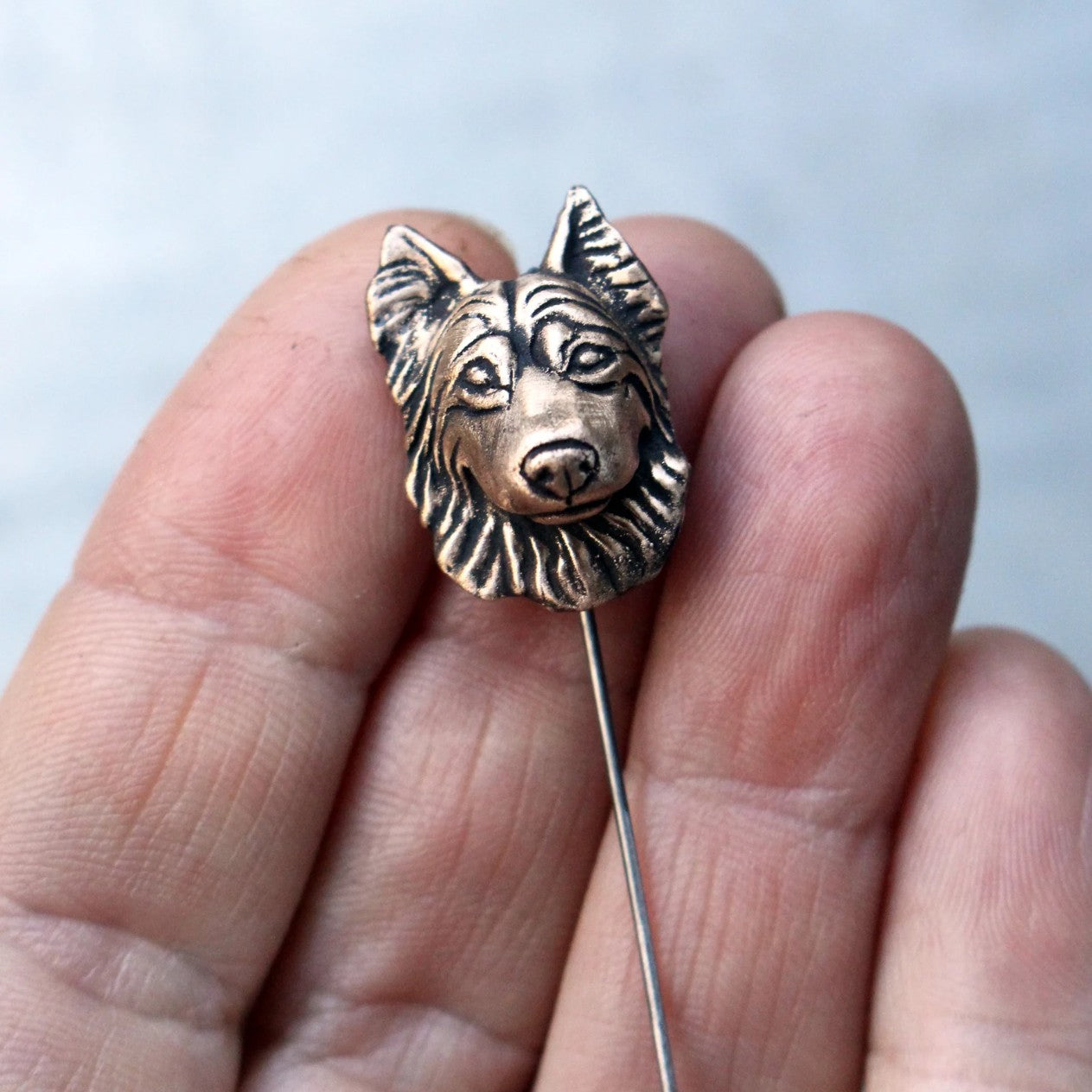 German shepherd dog stick pin