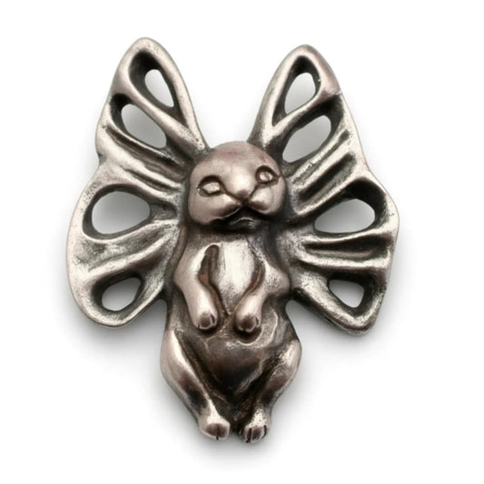 surreal bunny butterfly jewelry in sterling silver