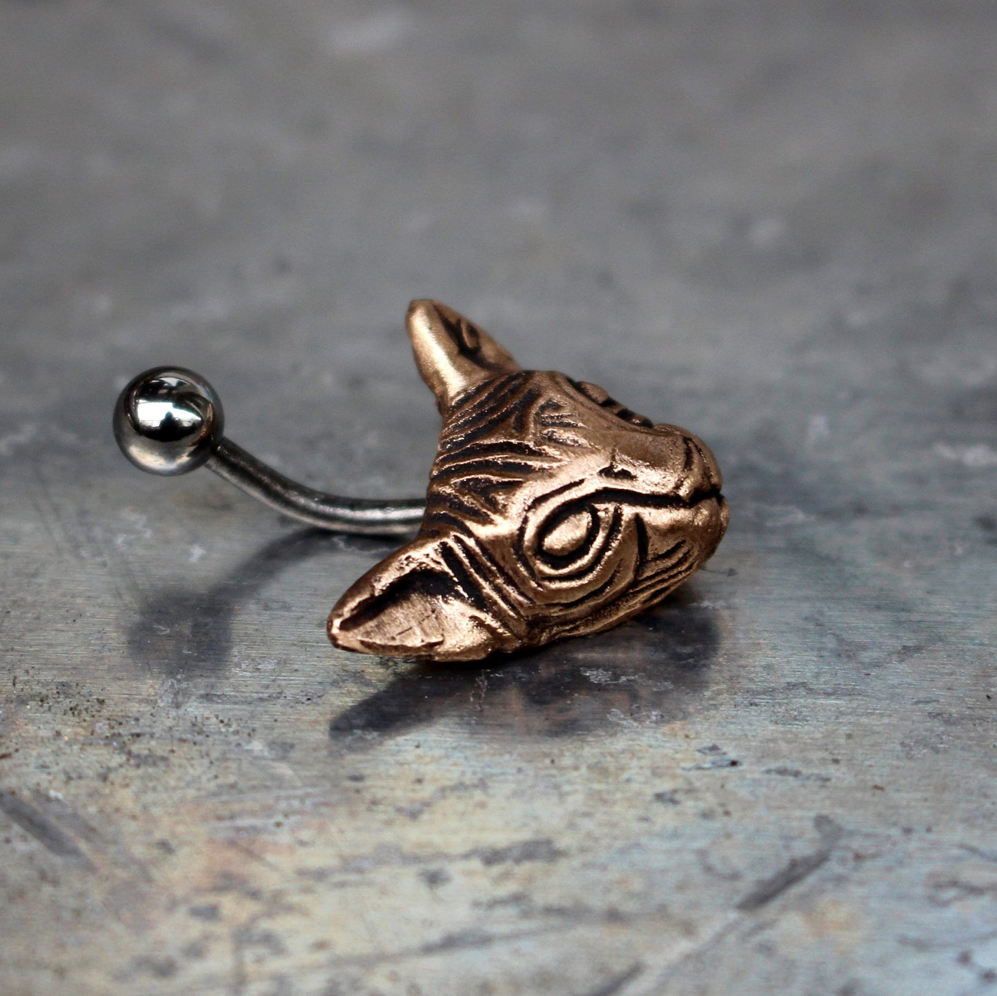 hairless cat piercing jewelry