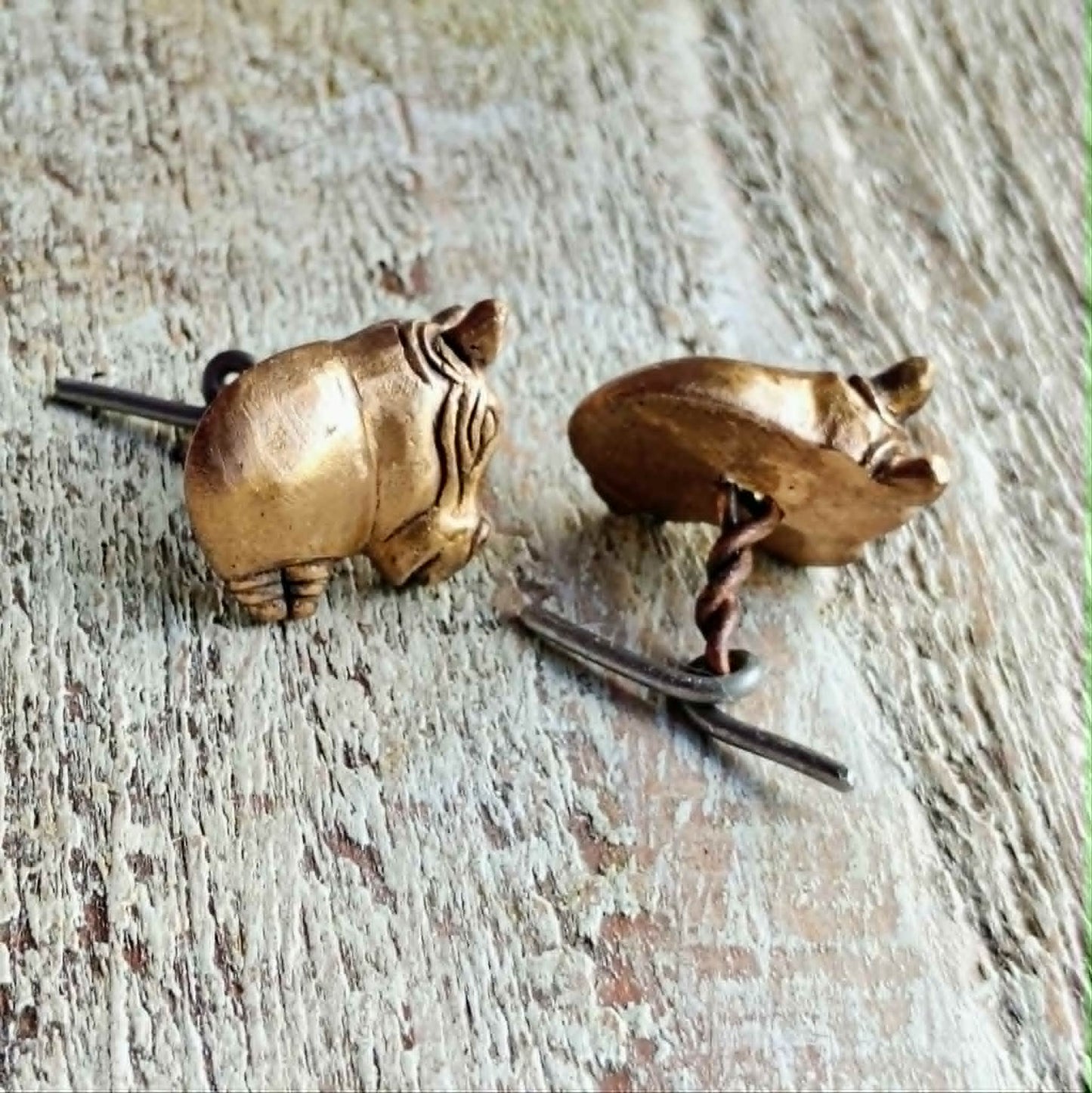 hippopotomus hippo cufflinks