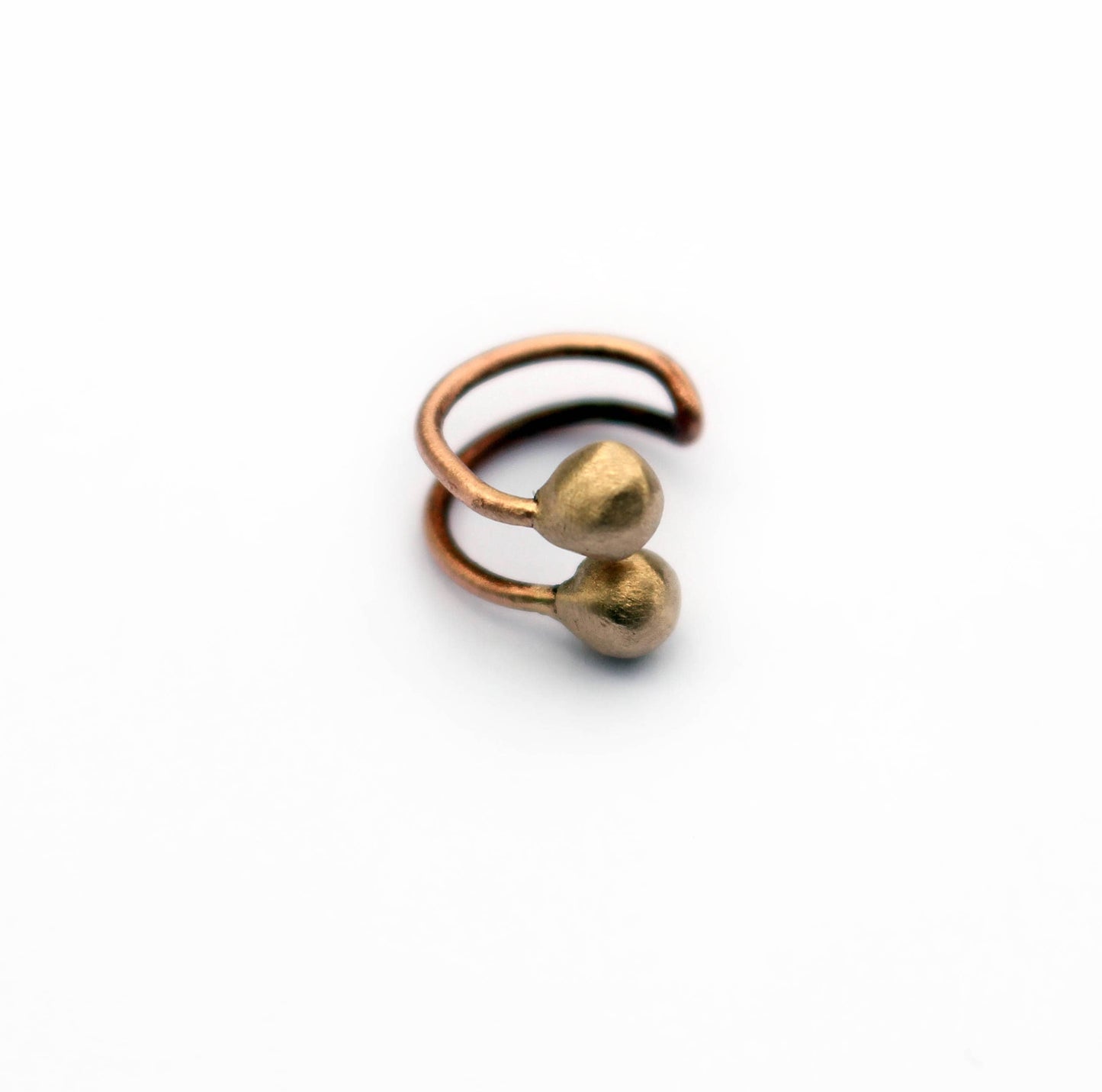 Minimal bronze ear cuff