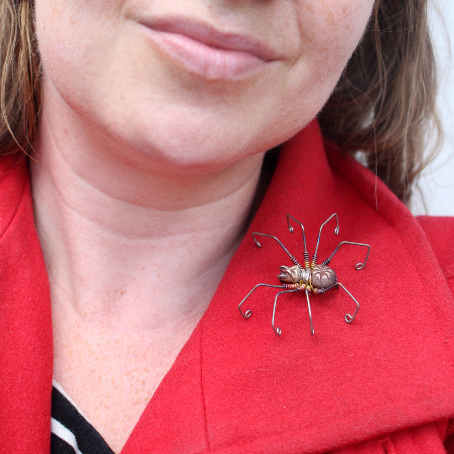 Spider brooch pin