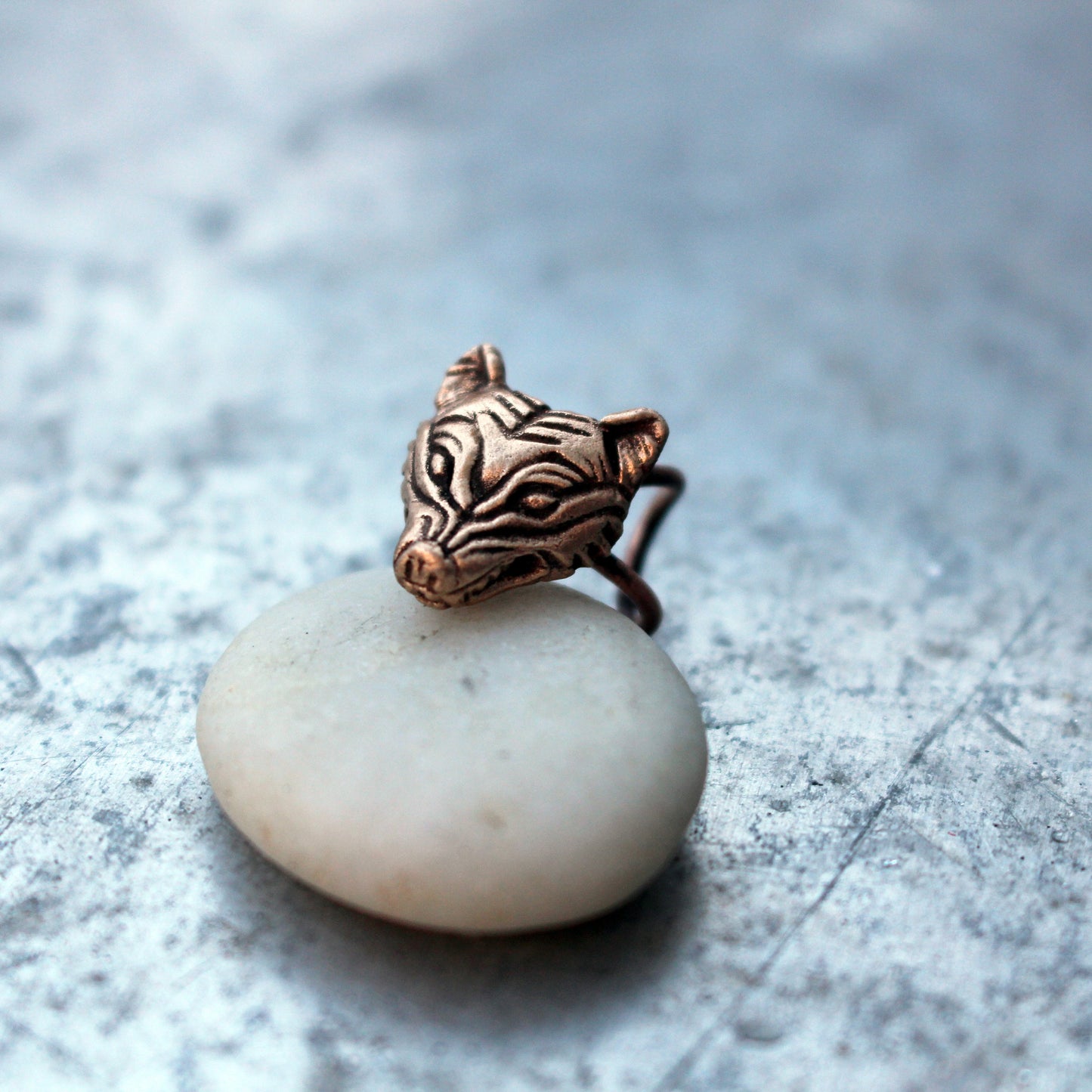 Wolf earrings/ear cuff