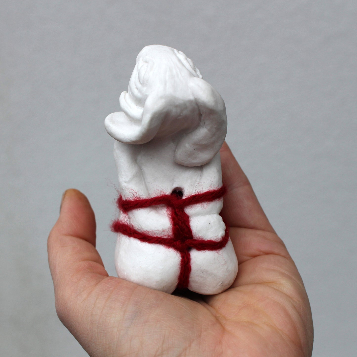 Shibari rope bunny figurine