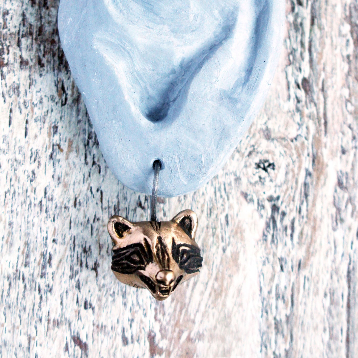 Raccoon earrings