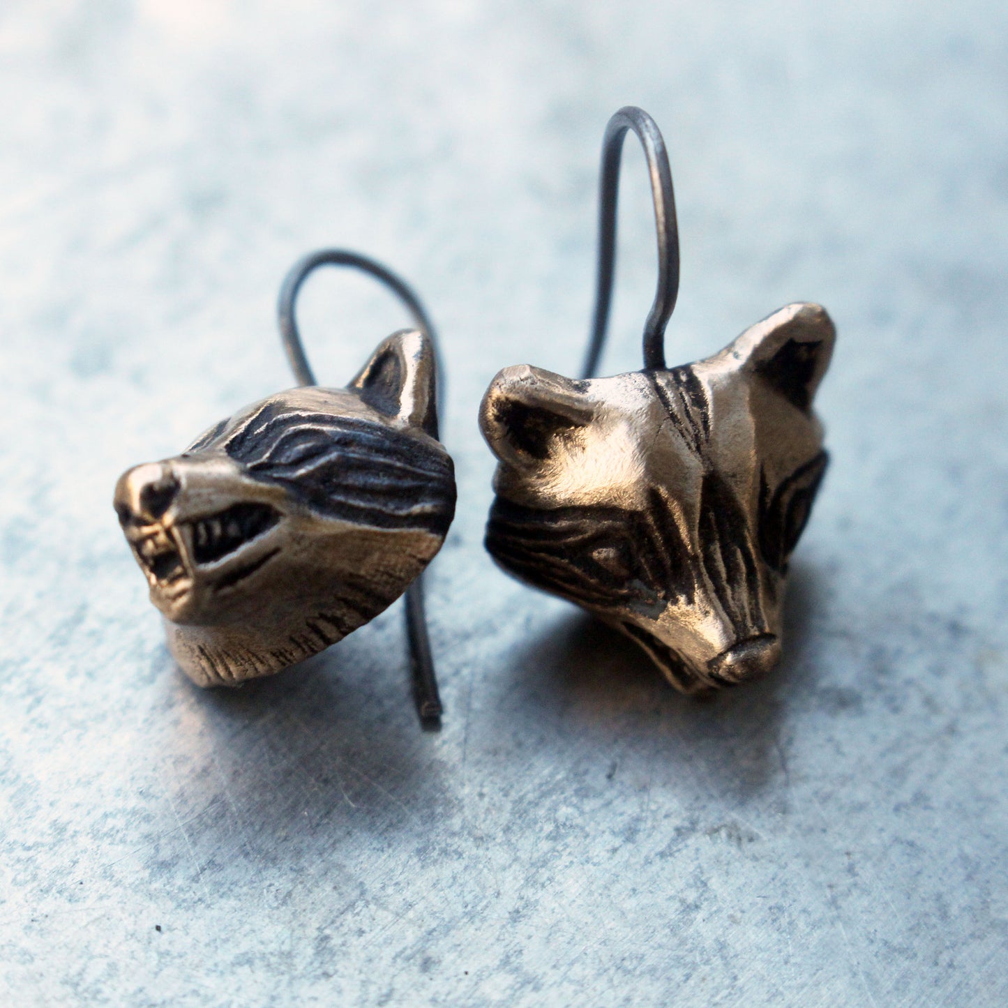 Raccoon earrings