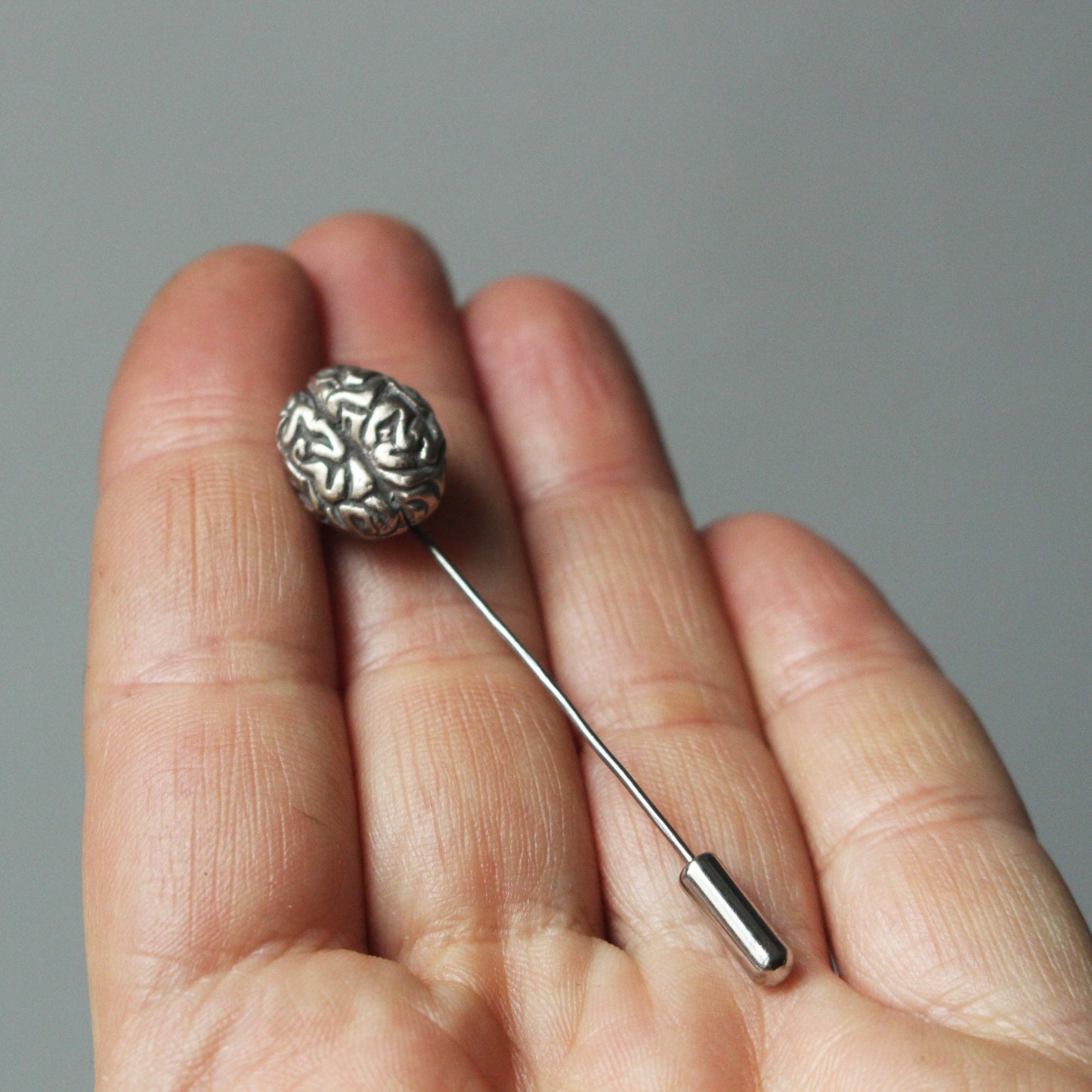 Brains, grey matter cufflinks/tie clip/lapel pin