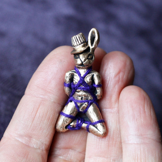 Manlig rope bunny halsband