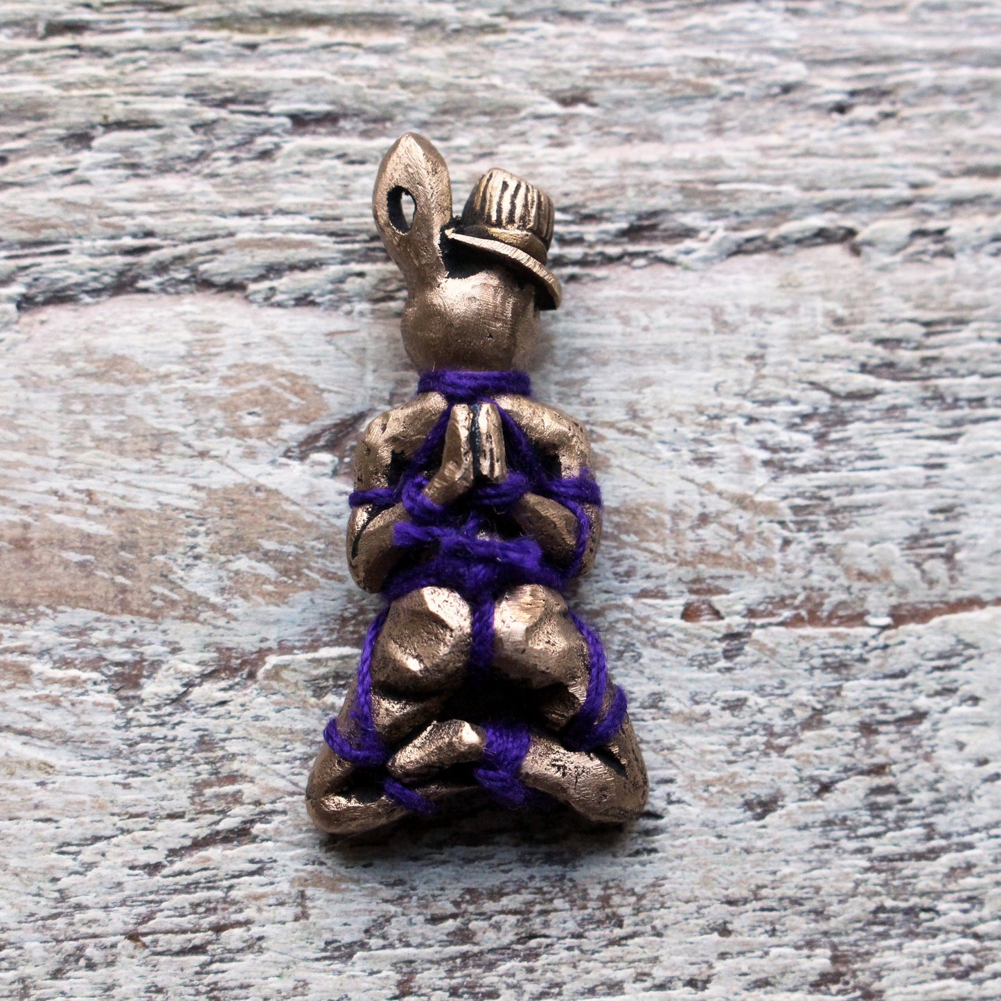Manlig rope bunny halsband