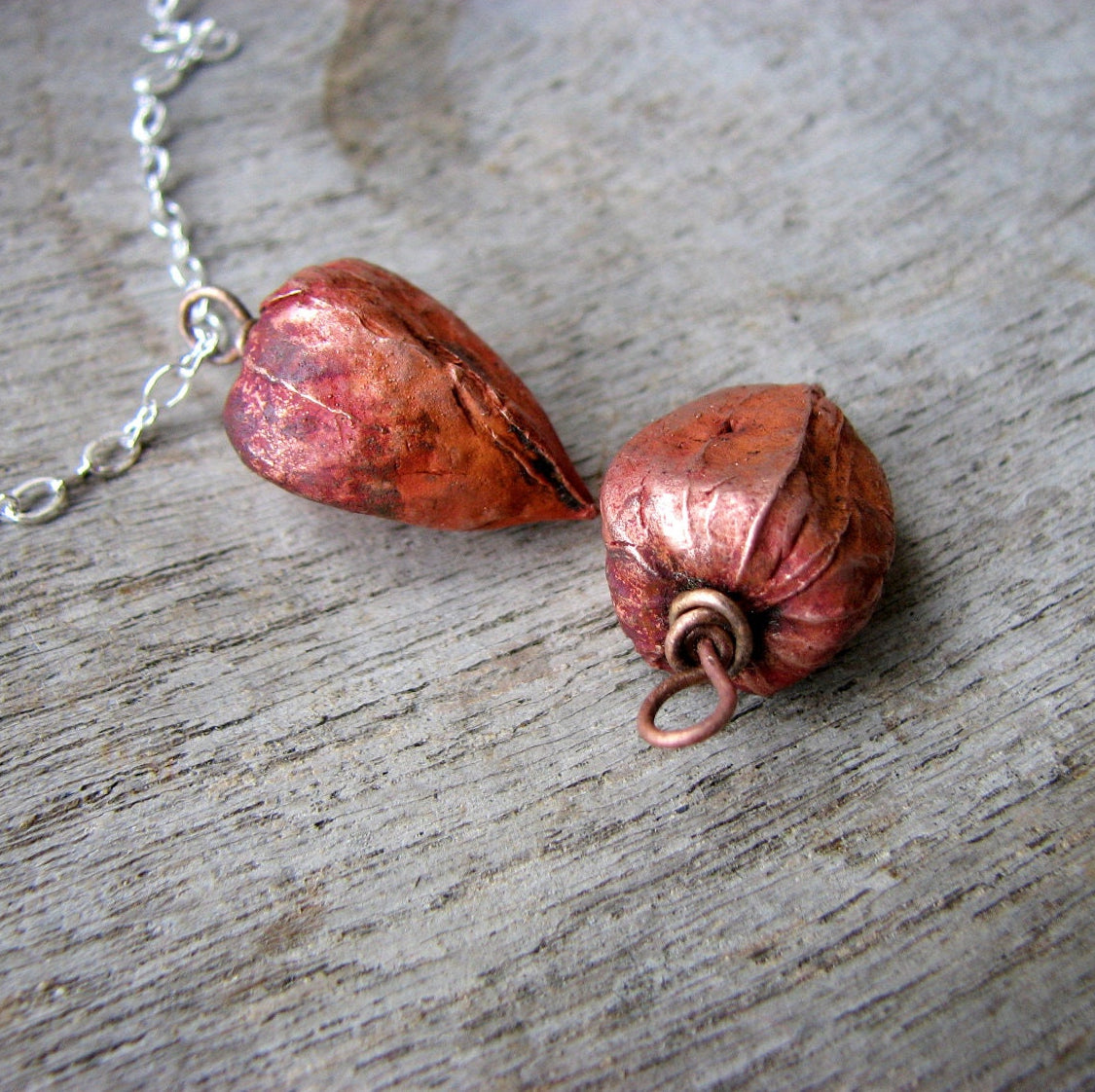 små physalis hängen halsband