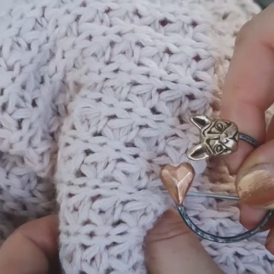 how to put on custom made dog brooche