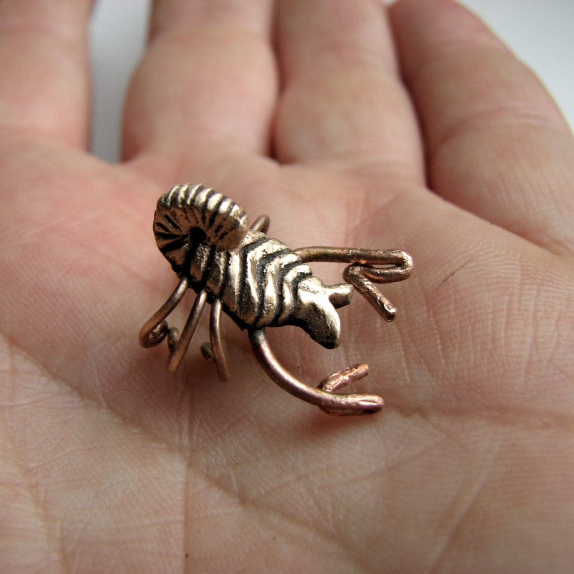 Bronze scorpion ear cuff