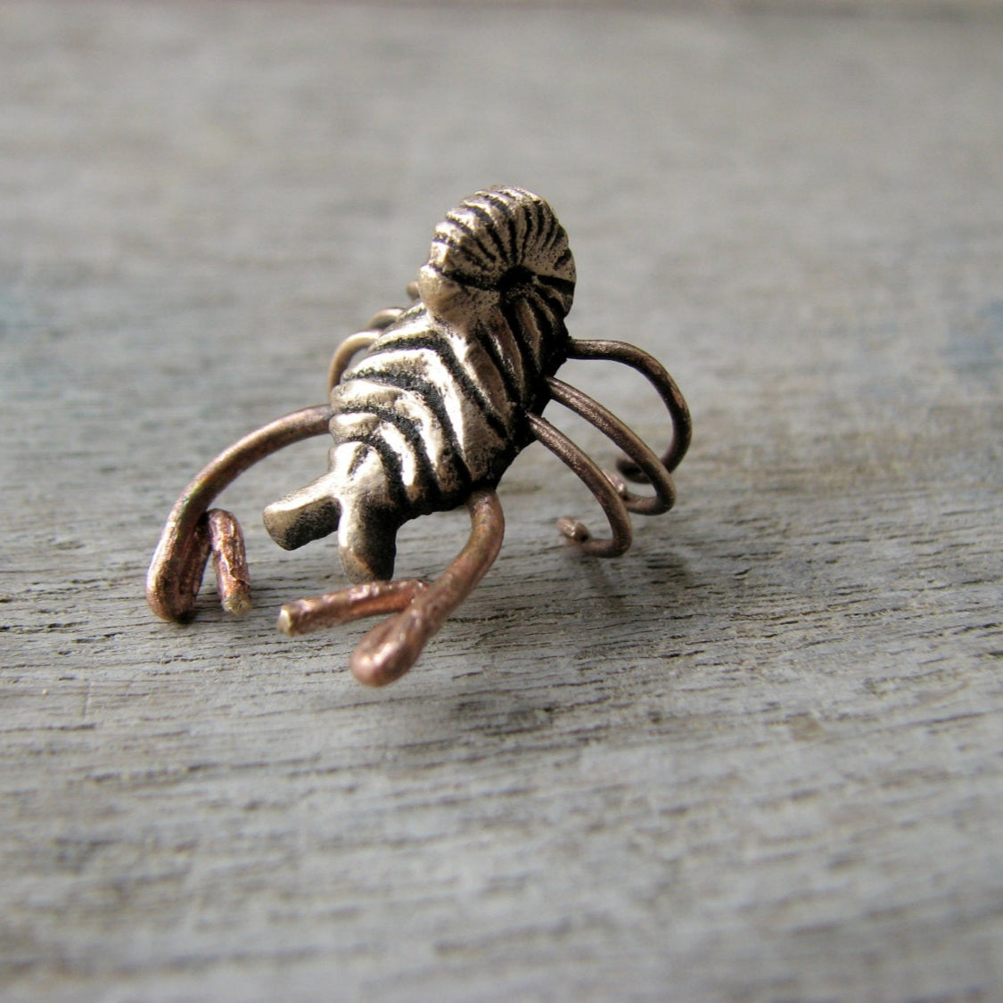 Bronze scorpion ear cuff