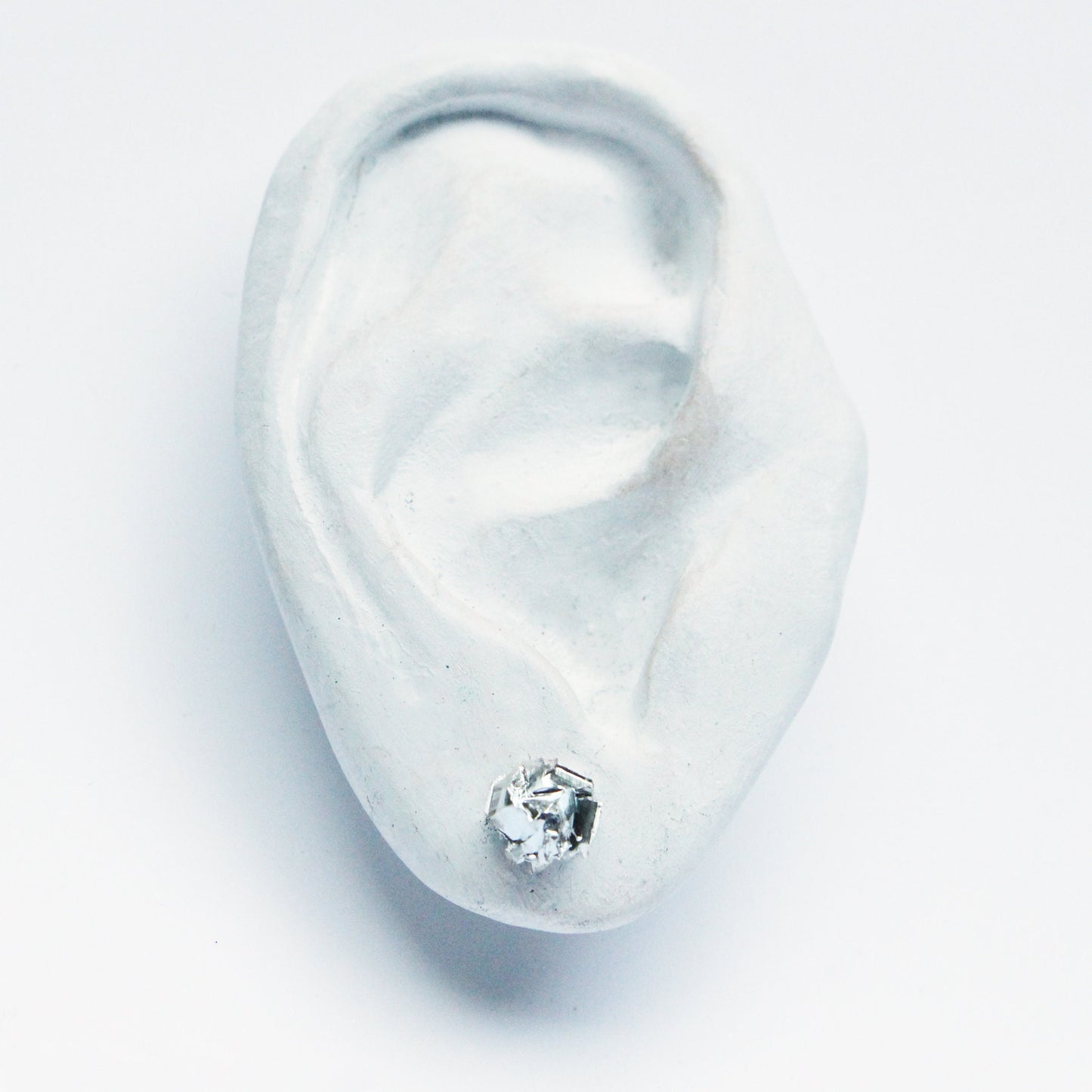 finsilver titanium facettörhängen