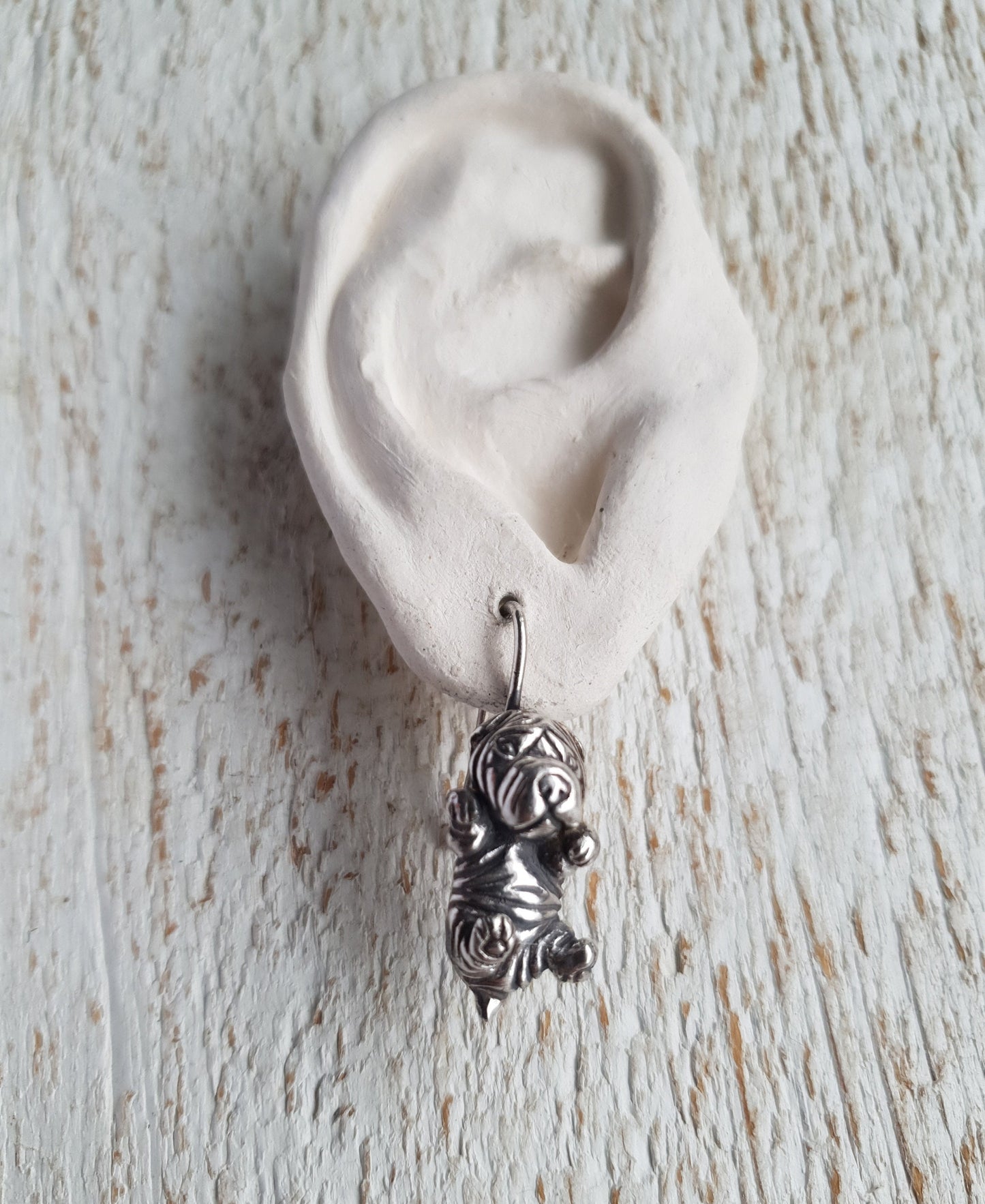 sterling silver shar pei örhängen