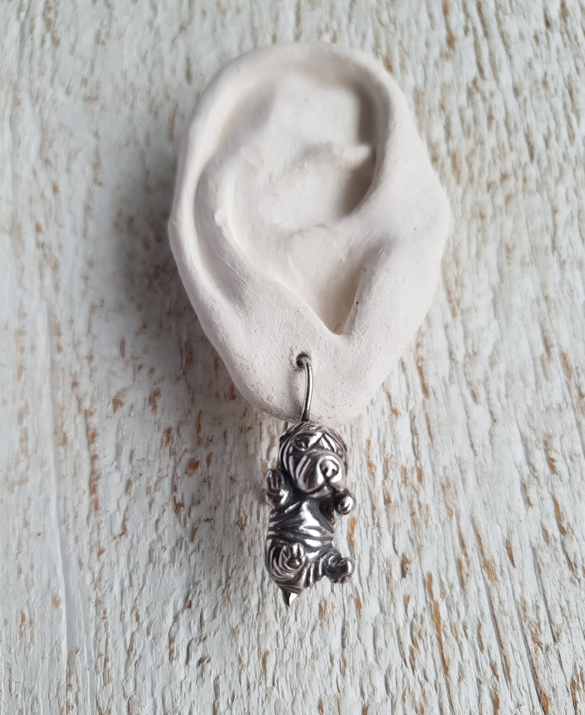 sterling silver shar pei örhängen