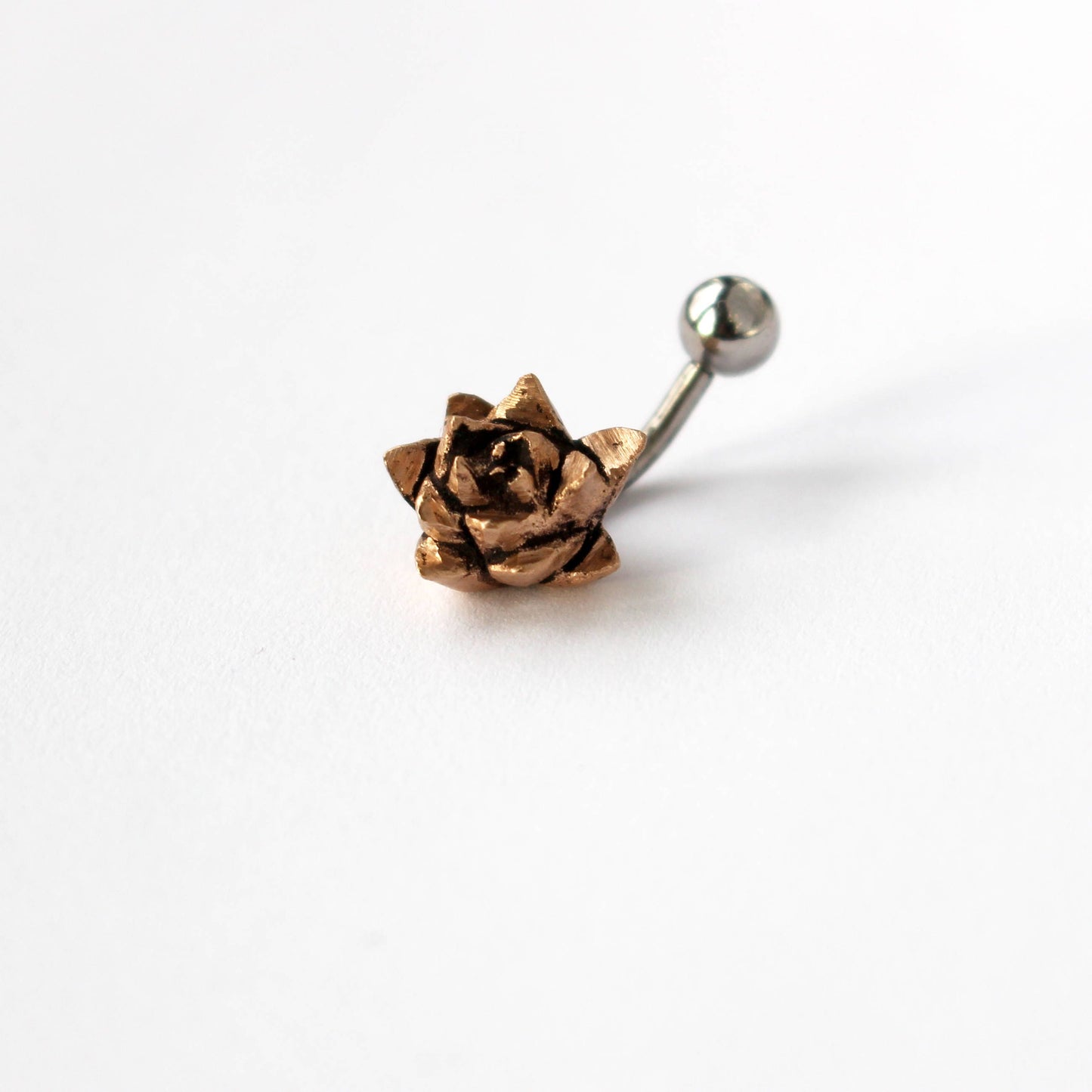 suckulent blomma navelpiercing smycke