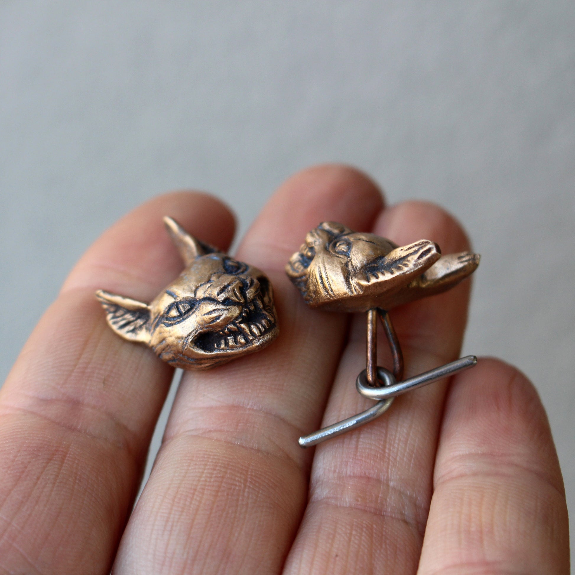 vildkatt lodjur manschettknappar